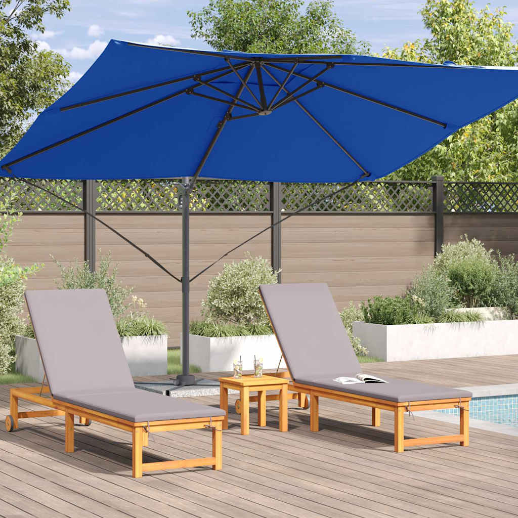 Ombrellone 351 x 250 x 260 cm Poliestere e Alluminio Azzurro
