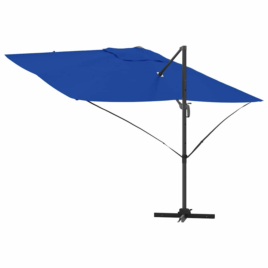 Ombrellone 351 x 250 x 260 cm Poliestere e Alluminio Azzurro