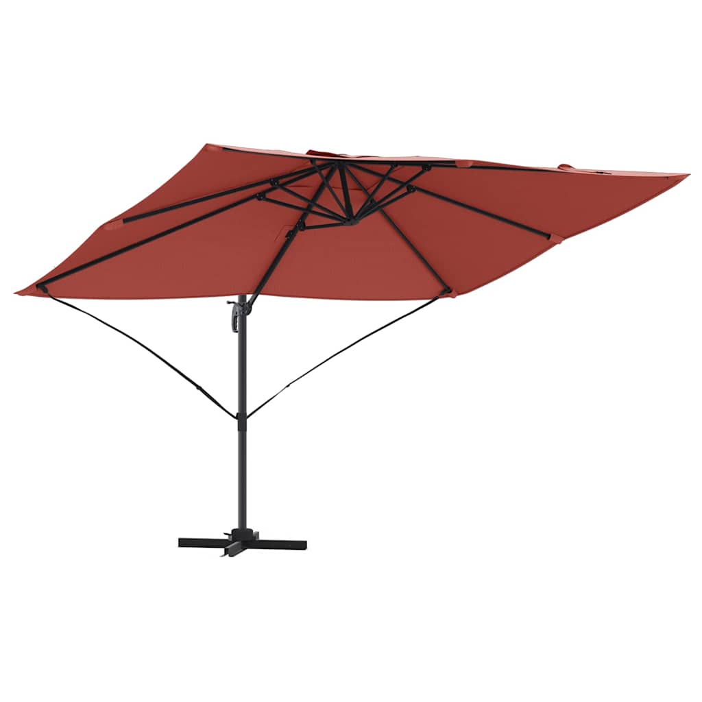 Ombrellone 351 x 250 x 260 cm Poliestere e Alluminio Terracotta