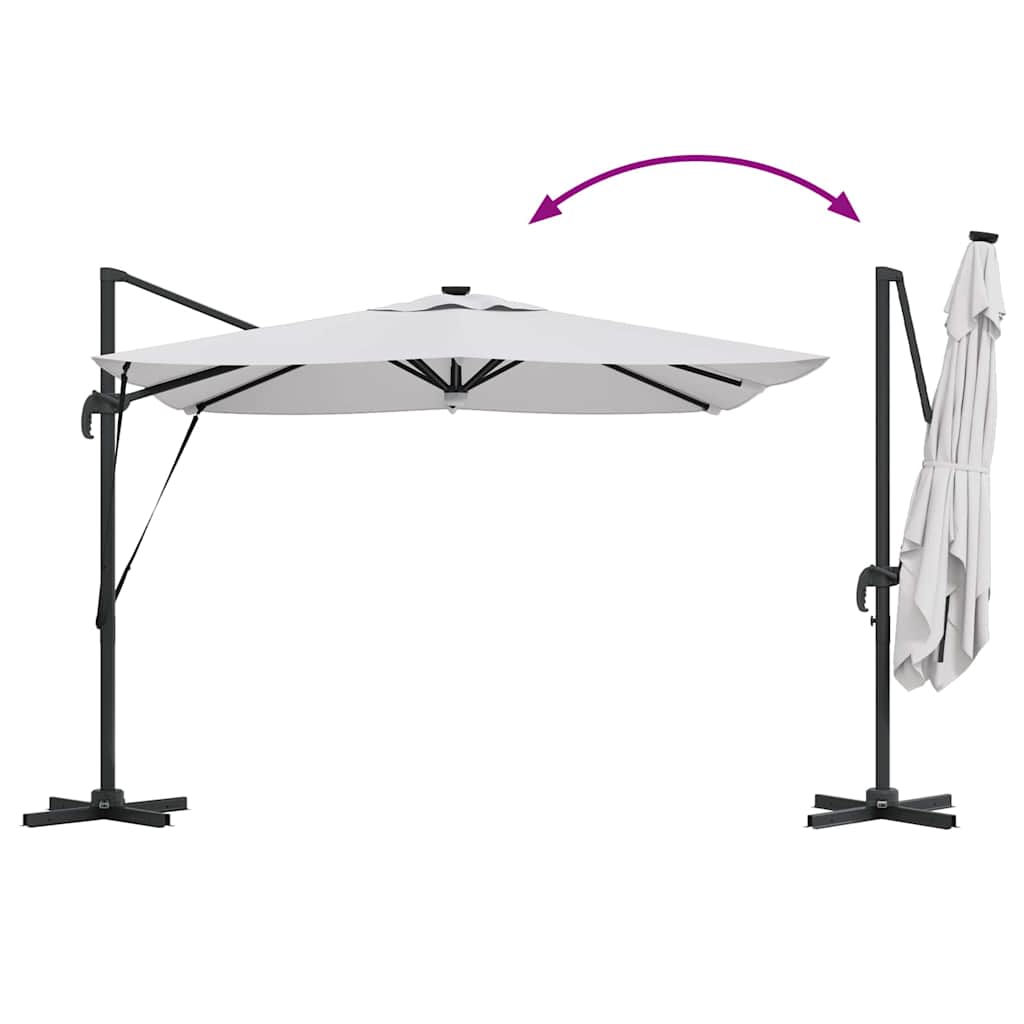 Parasol Roma Beige 286 x 284 x 270 cm Alluminio e Poliestere
