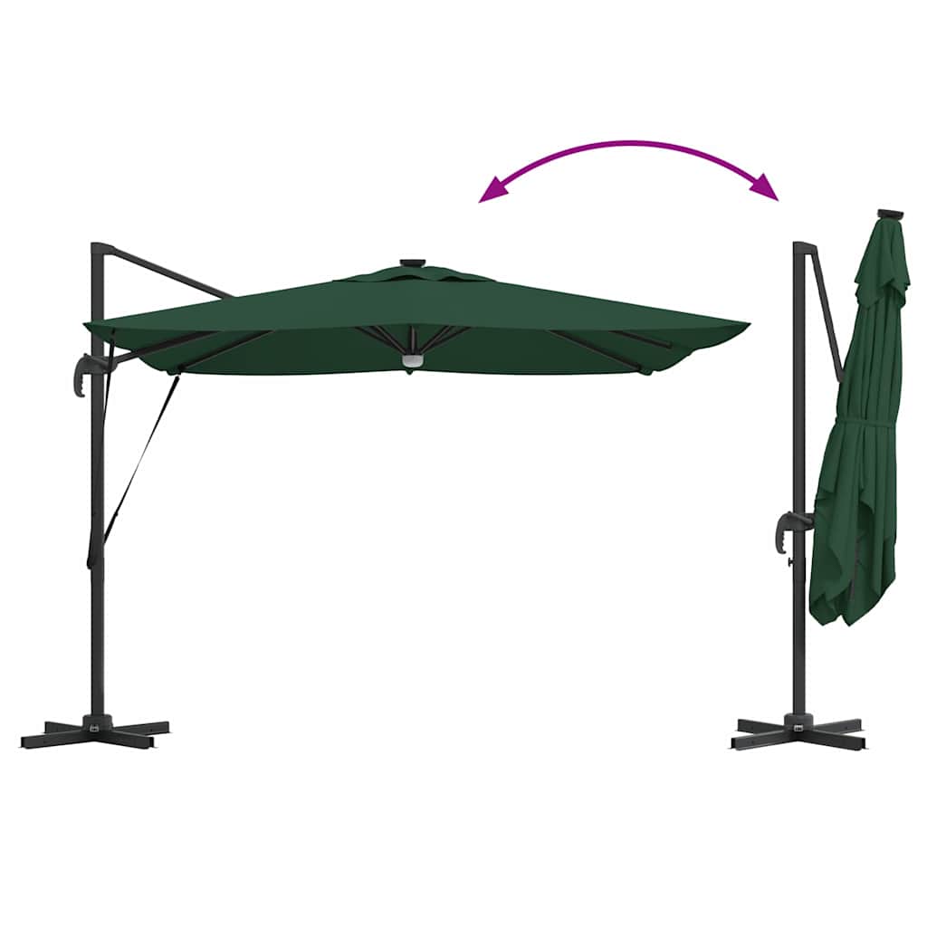 Parasol Roma Verde 286 x 284 x 270 cm Alluminio e Poliestere
