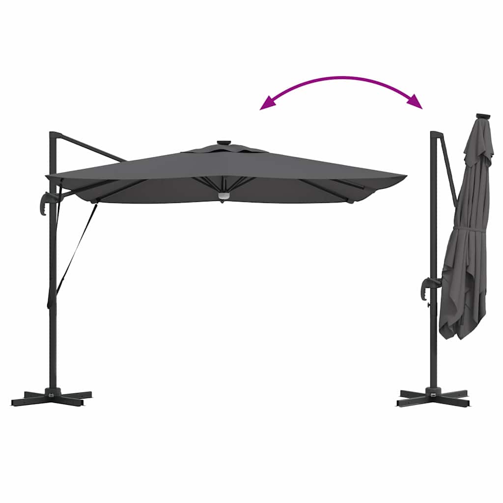 Parasol Roma Antracite 286 x 284 x 270 cm