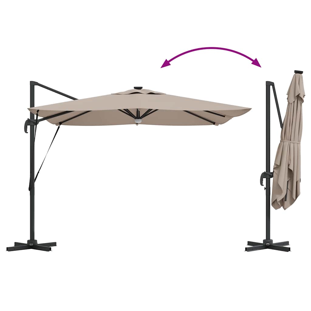 Parasol Roma 286 x 284 x 270 cm Alluminio e Poliestere