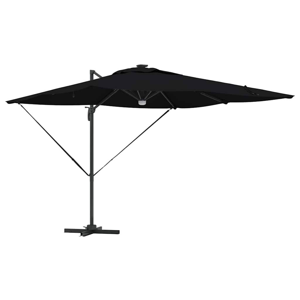 Parasol Roma Nero 286 x 284 x 270 cm Alluminio e Poliestere
