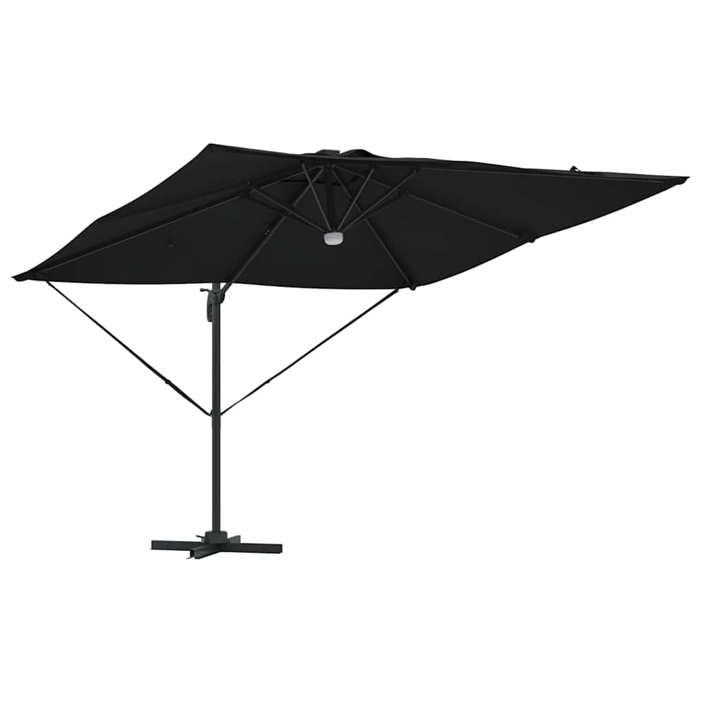 Parasol Roma Nero 286 x 284 x 270 cm Alluminio e Poliestere