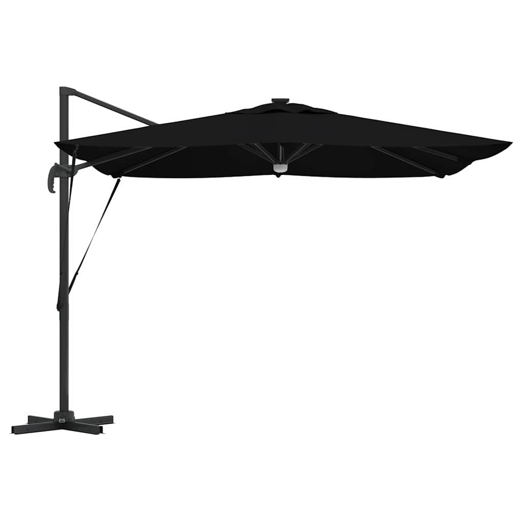 Parasol Roma Nero 286 x 284 x 270 cm Alluminio e Poliestere