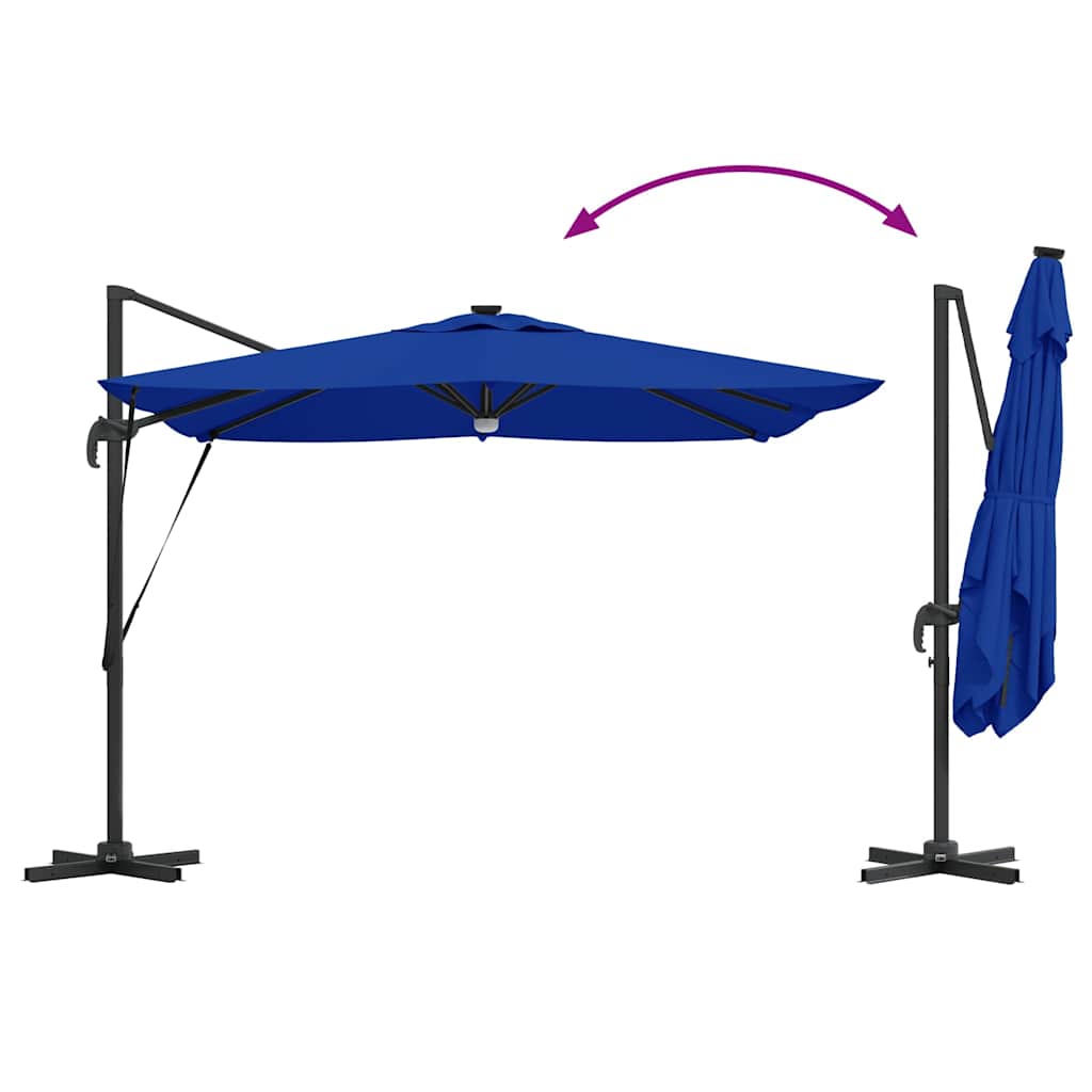 Parasol Roma Blu 286 x 284 x 270 cm Alluminio e Poliestere