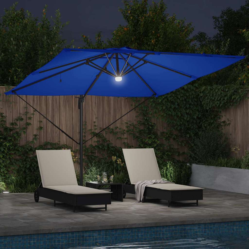 Parasol Roma Blu 286 x 284 x 270 cm Alluminio e Poliestere