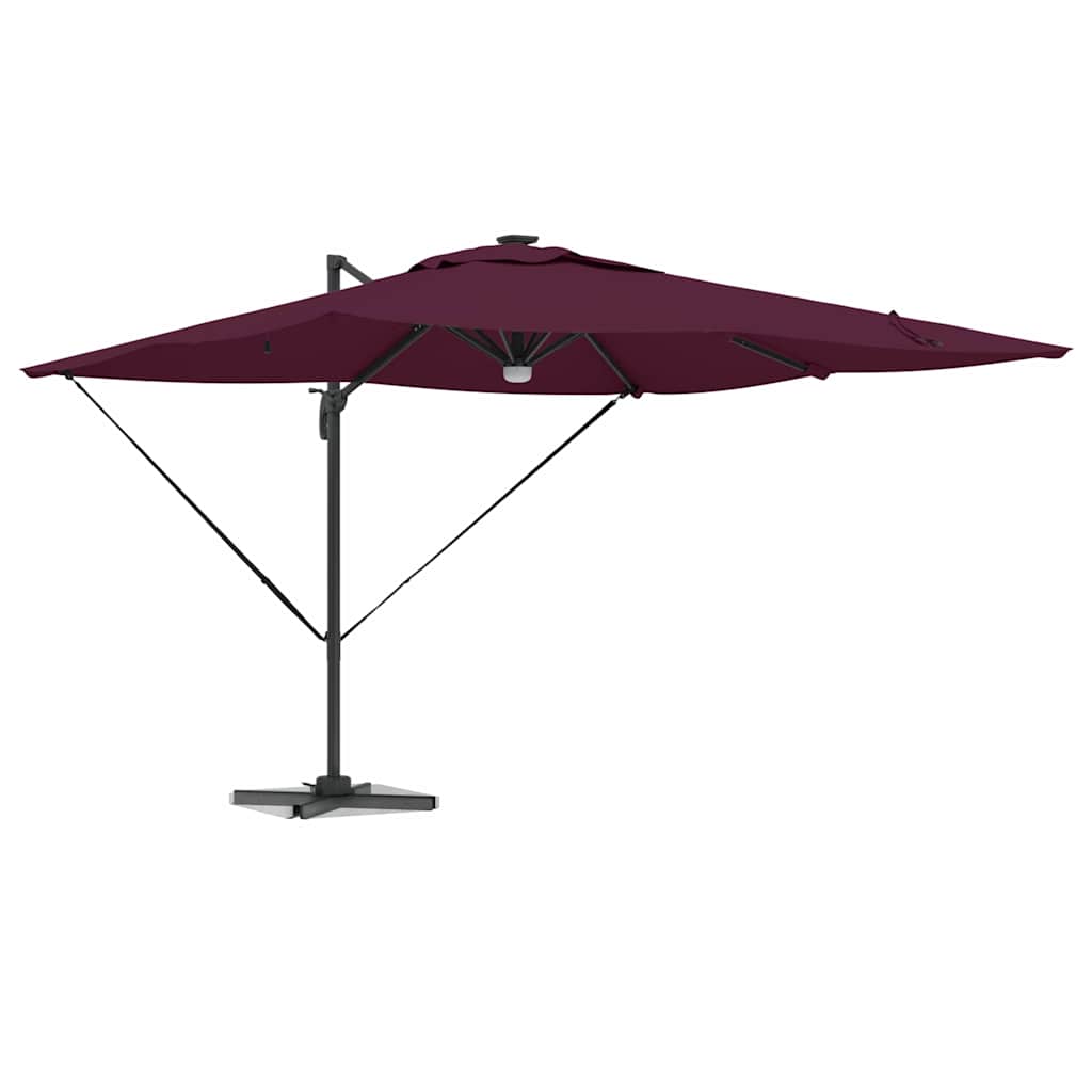 Parasol Roma Rosso 286 x 284 x 270 cm Alluminio e Poliestere