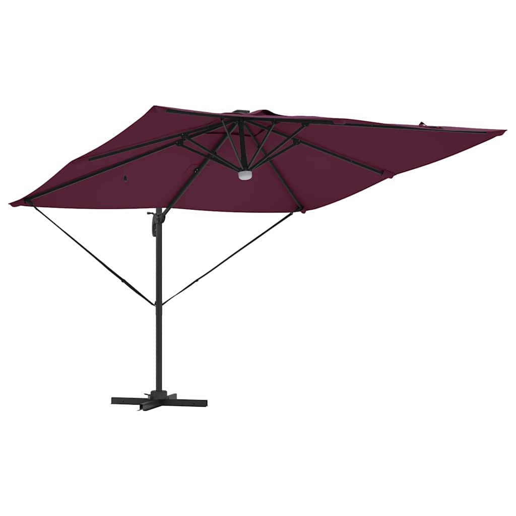 Parasol Roma Rosso 286 x 284 x 270 cm Alluminio e Poliestere