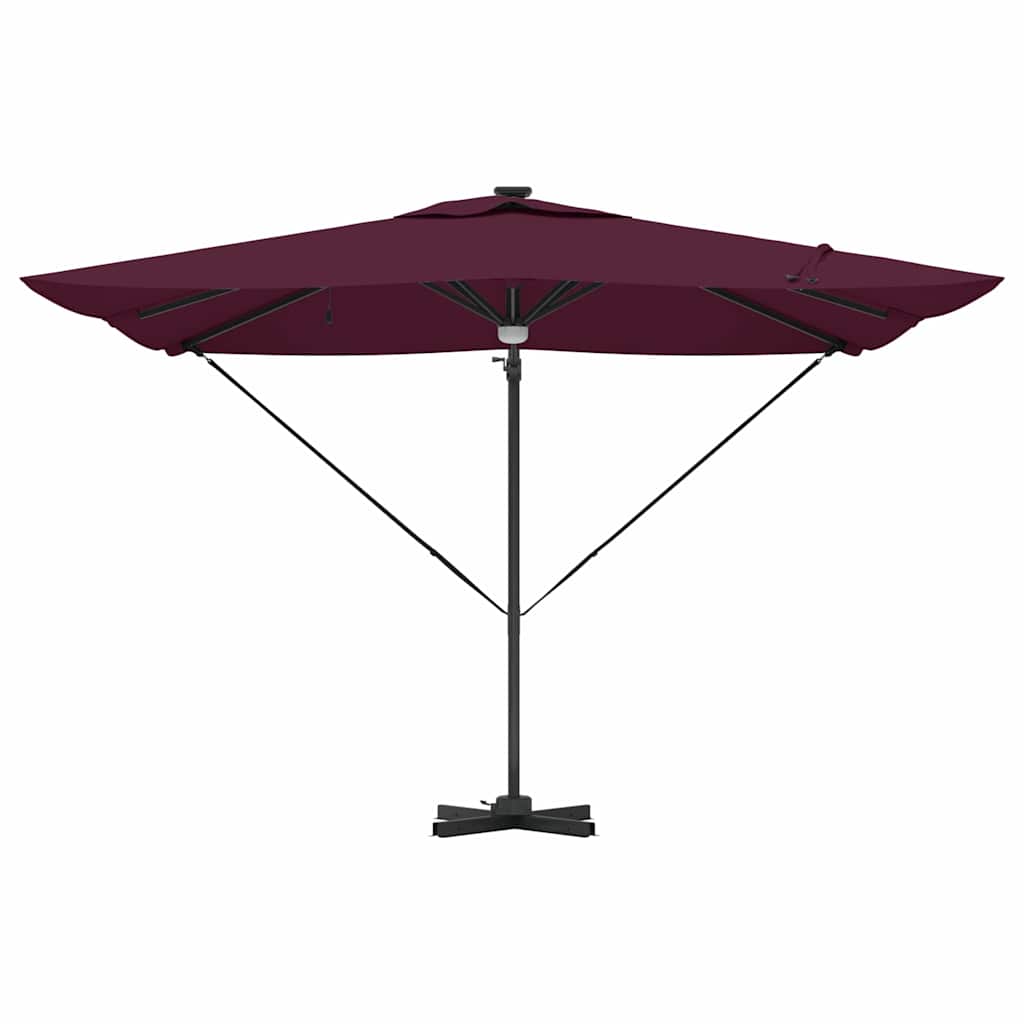 Parasol Roma Rosso 286 x 284 x 270 cm Alluminio e Poliestere