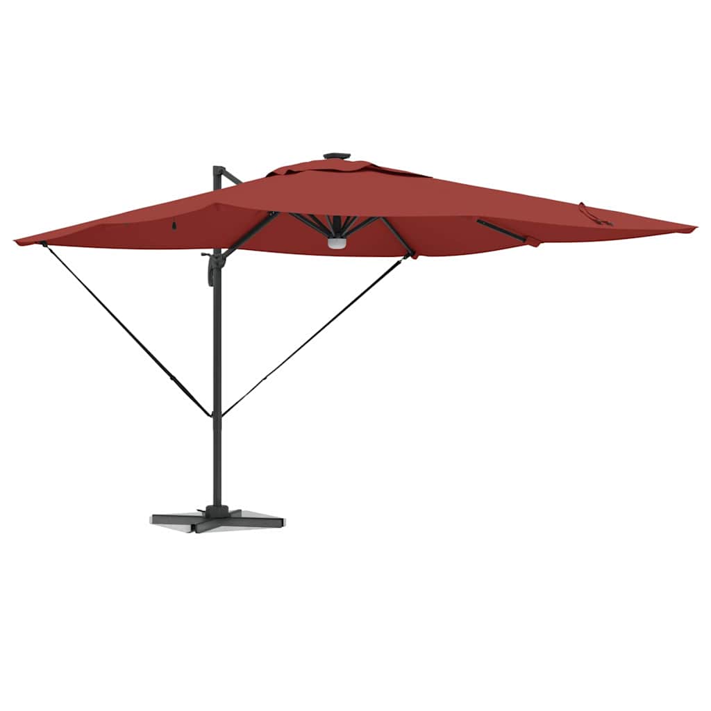 Parasol Roma Rosso 286 x 284 x 270 cm Alluminio e Poliestere