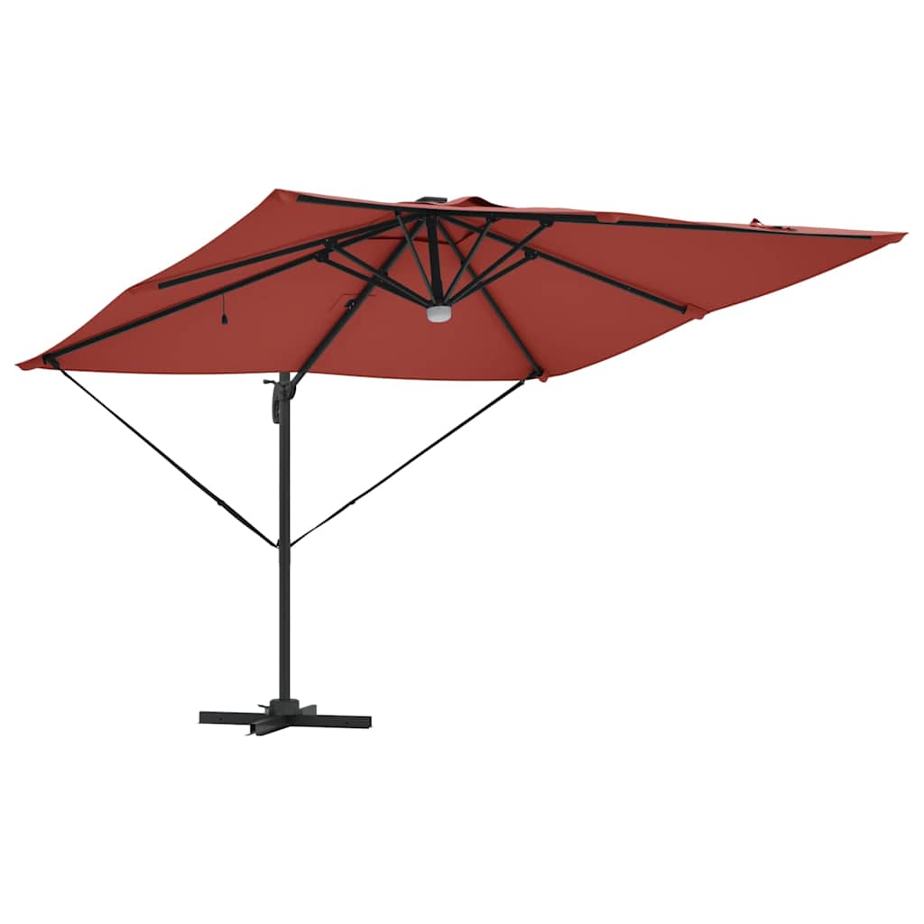 Parasol Roma Rosso 286 x 284 x 270 cm Alluminio e Poliestere