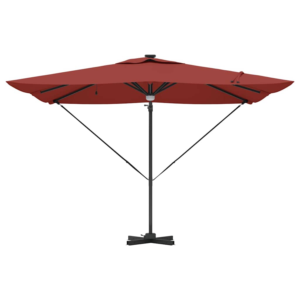 Parasol Roma Rosso 286 x 284 x 270 cm Alluminio e Poliestere