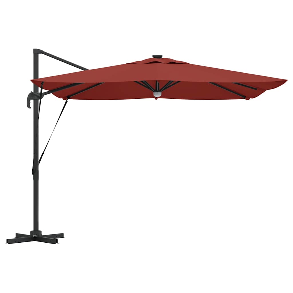 Parasol Roma Rosso 286 x 284 x 270 cm Alluminio e Poliestere
