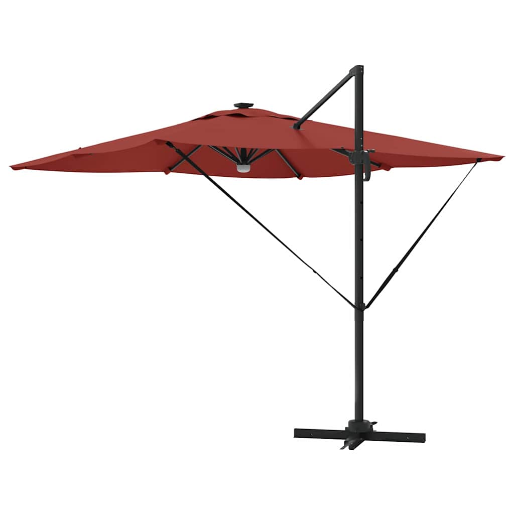 Parasol Roma Rosso 286 x 284 x 270 cm Alluminio e Poliestere