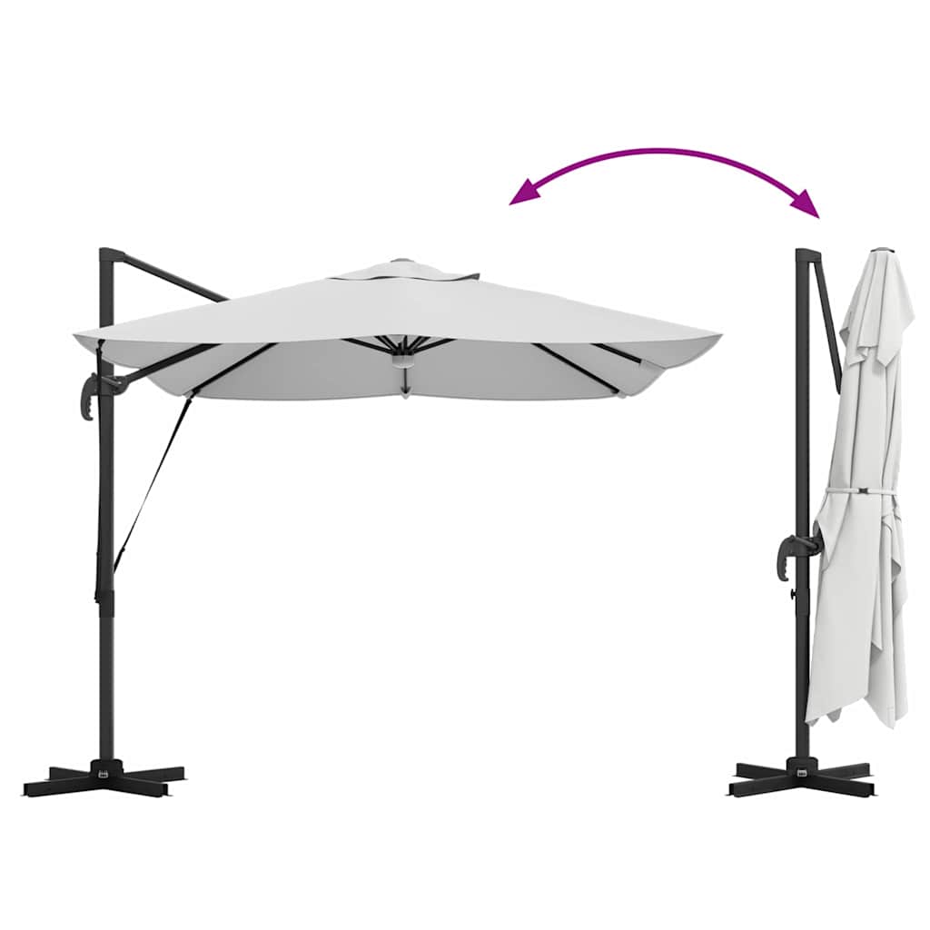 Ombrellone Sabbia 351 x 250 x 253 cm Poliestere e Alluminio