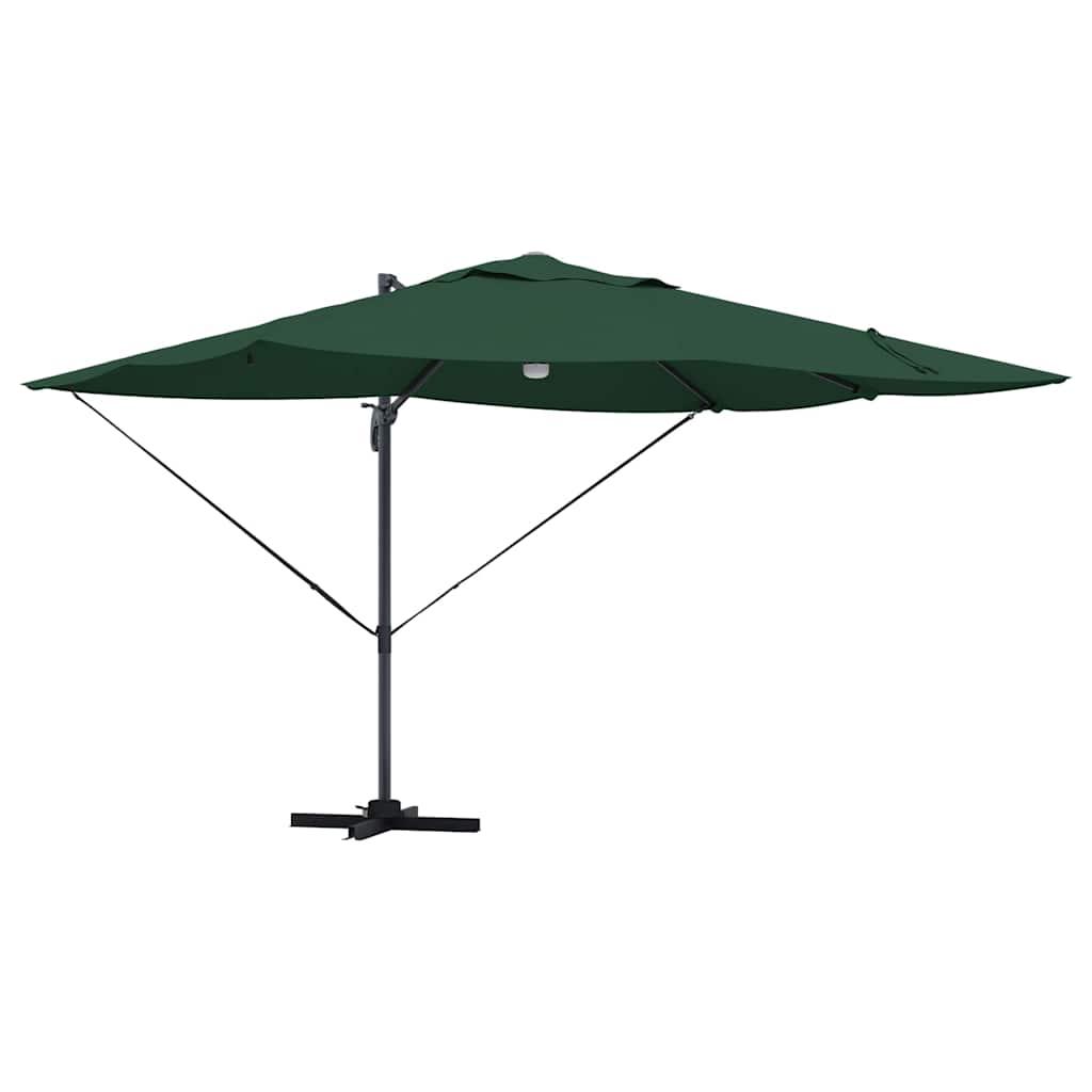 Ombrellone Verde 351 x 250 x 253 cm Poliestere e Alluminio