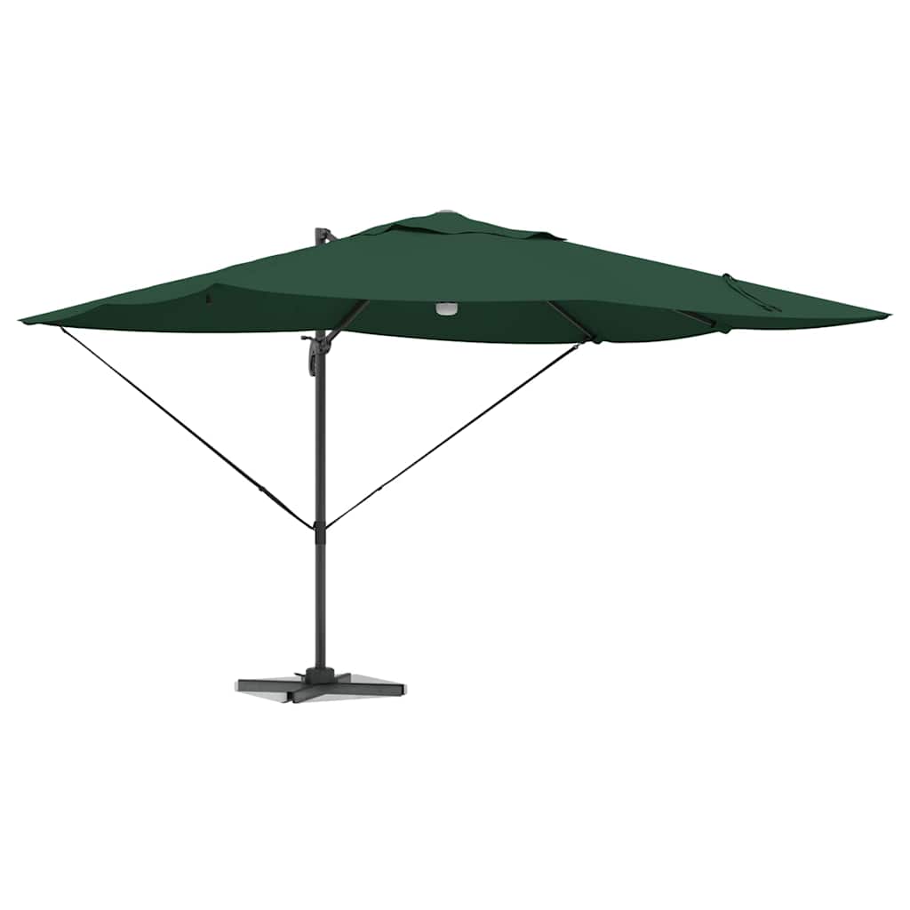 Ombrellone Verde 351 x 250 x 253 cm Poliestere e Alluminio