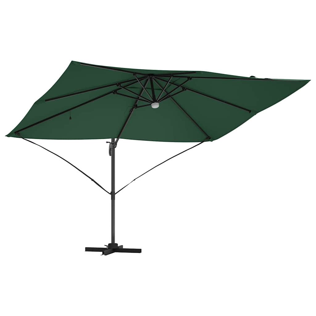 Ombrellone Verde 351 x 250 x 253 cm Poliestere e Alluminio