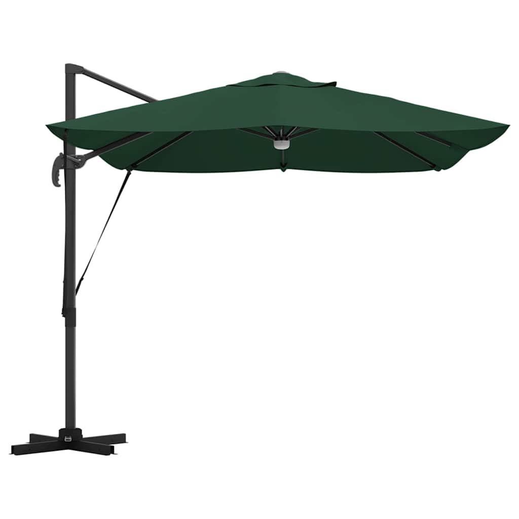 Ombrellone Verde 351 x 250 x 253 cm Poliestere e Alluminio
