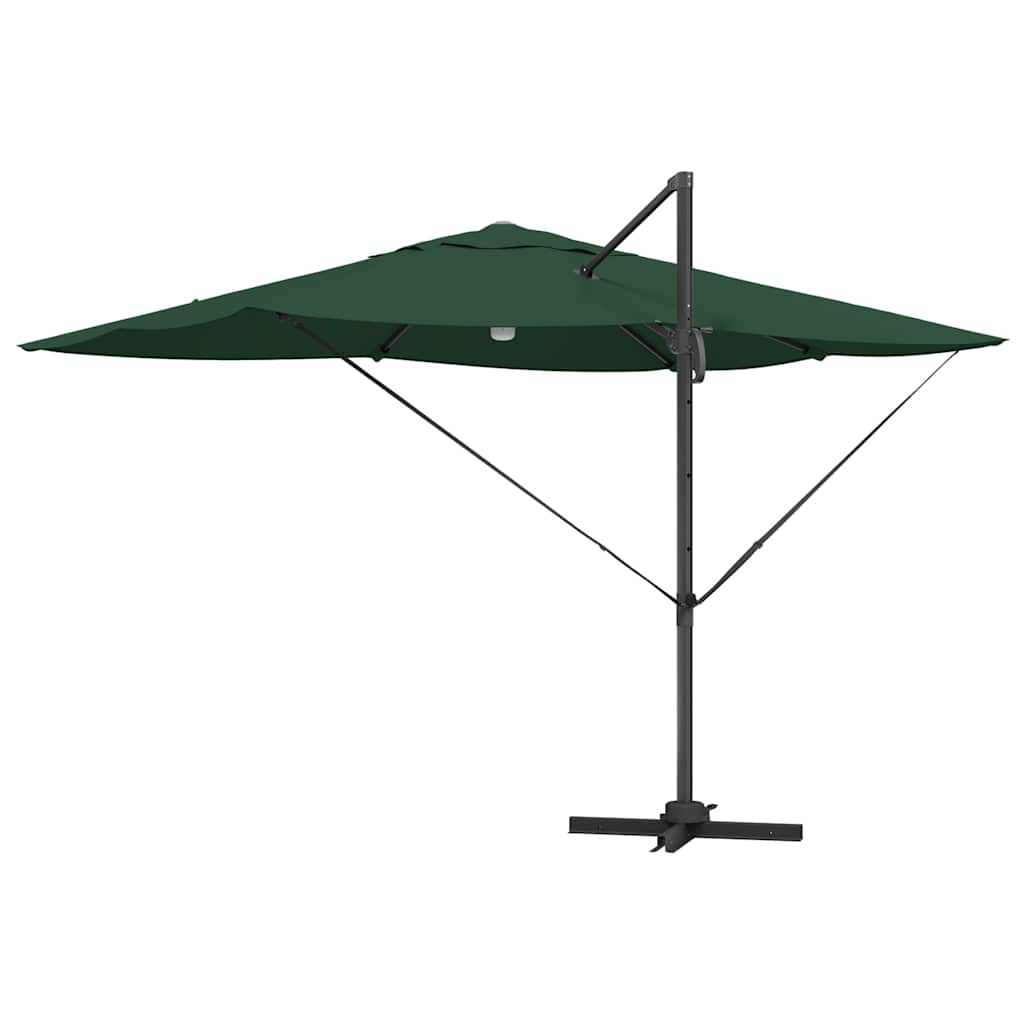 Ombrellone Verde 351 x 250 x 253 cm Poliestere e Alluminio