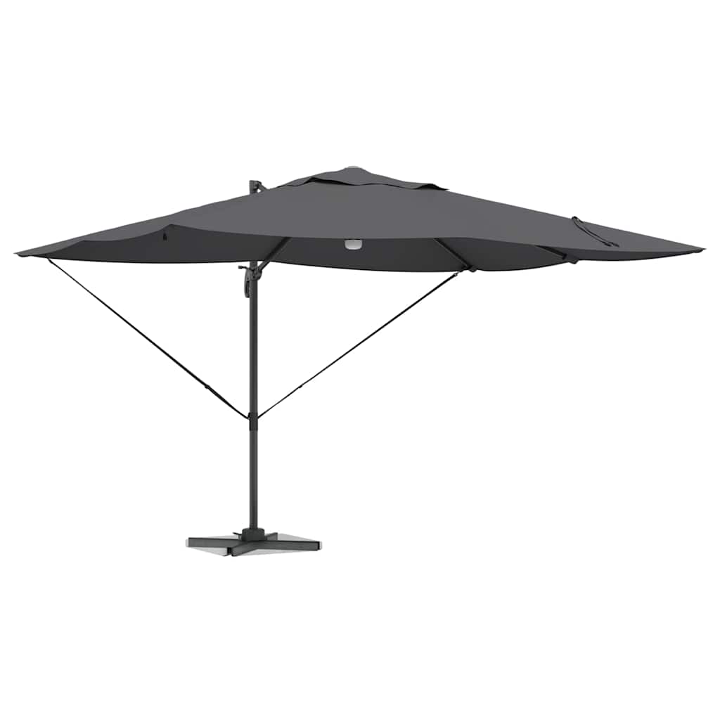 Ombrellone Antracite 351 x 250 x 253 cm Poliestere e Alluminio