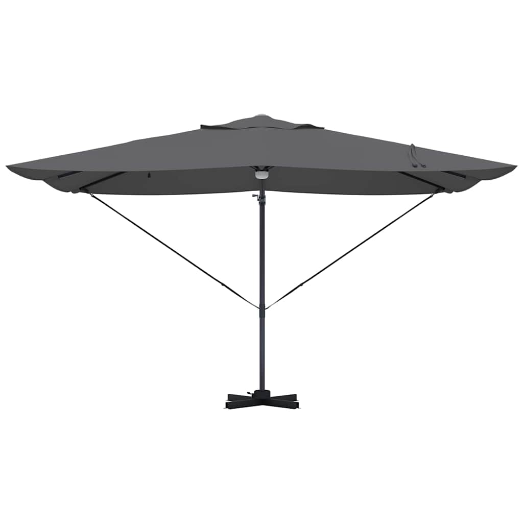 Ombrellone Antracite 351 x 250 x 253 cm Poliestere e Alluminio