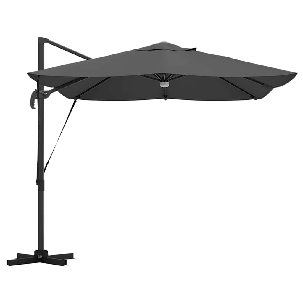 Ombrellone Antracite 351 x 250 x 253 cm Poliestere e Alluminio
