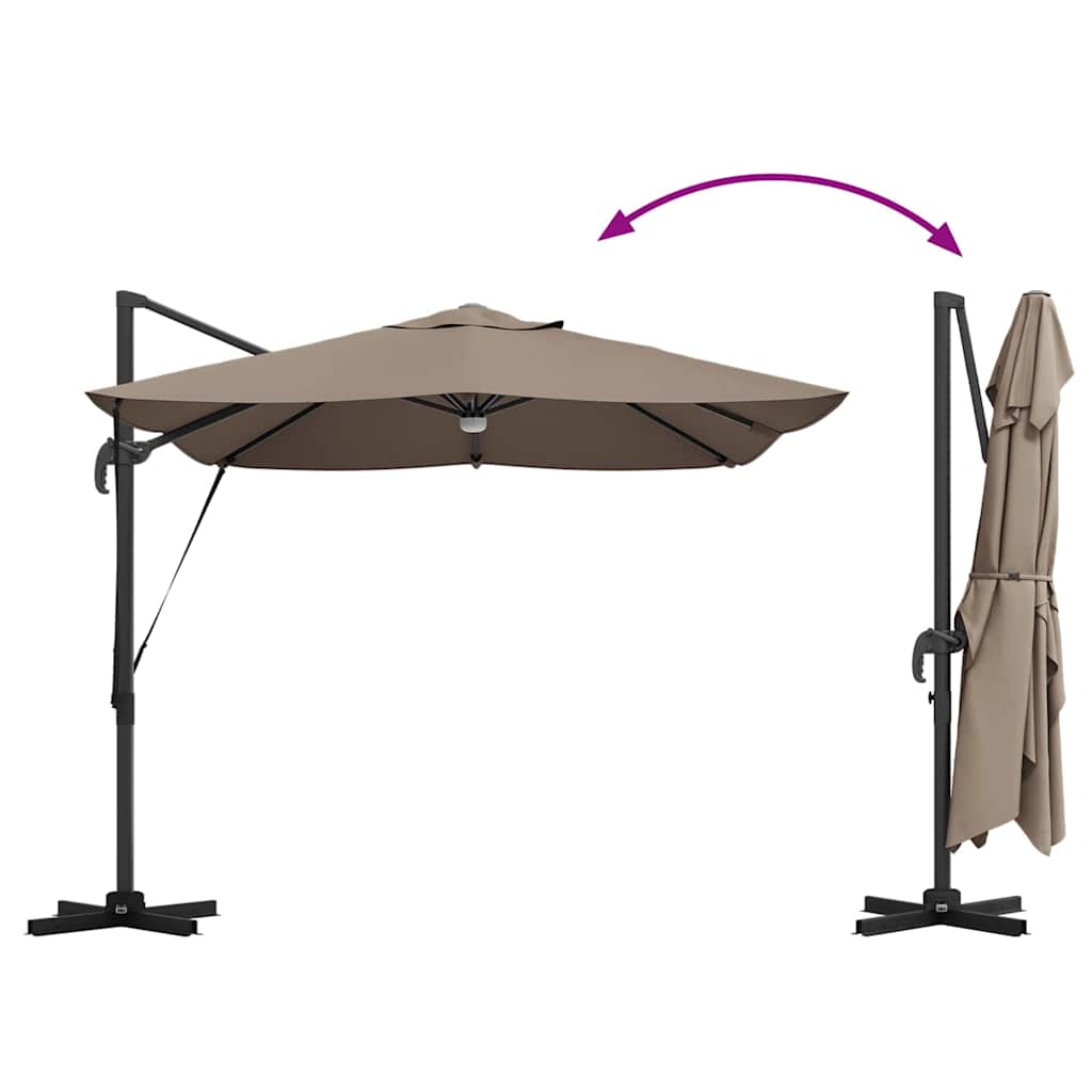 Ombrellone 351 x 250 x 253 cm Poliestere e Alluminio Talpa