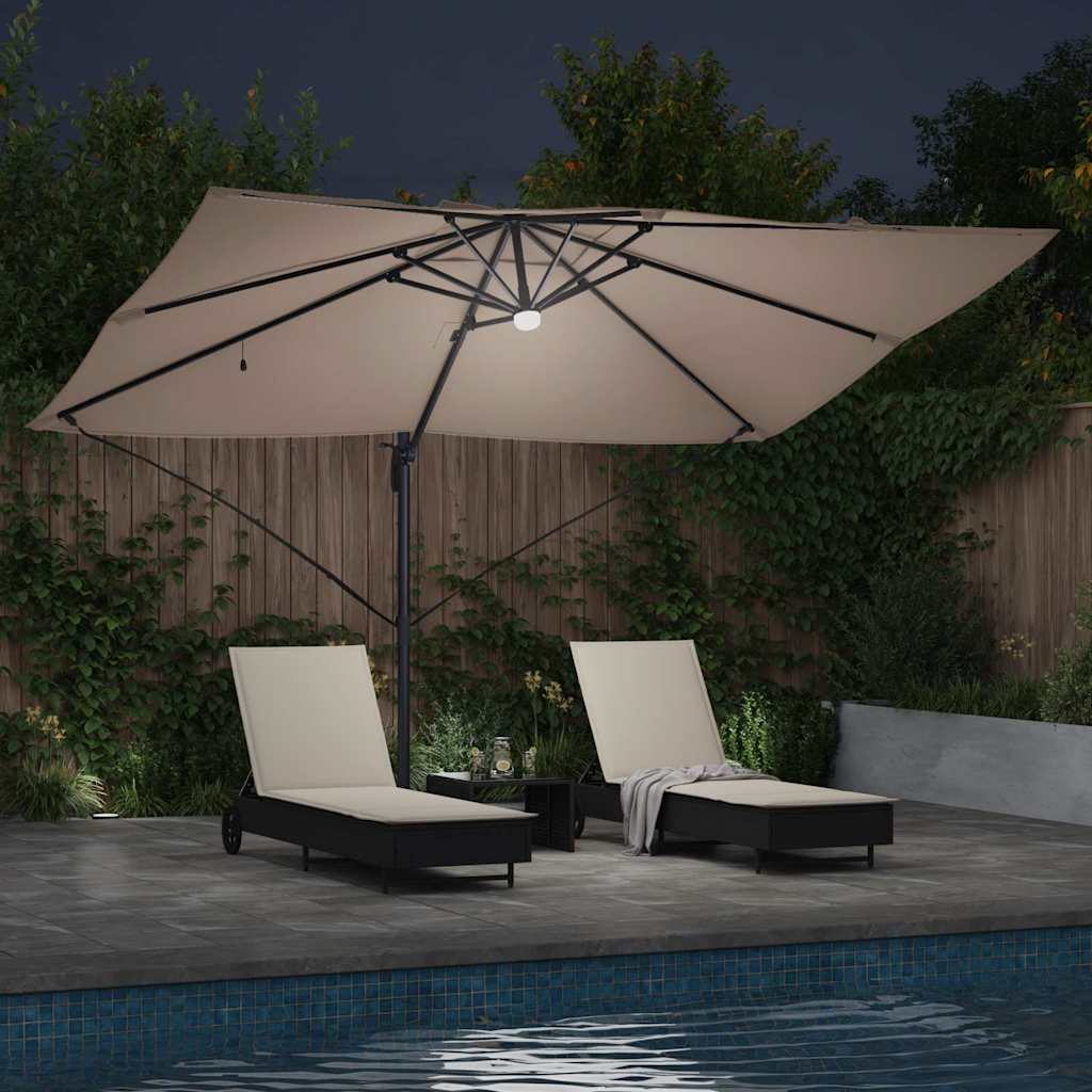 Ombrellone 351 x 250 x 253 cm Poliestere e Alluminio Talpa