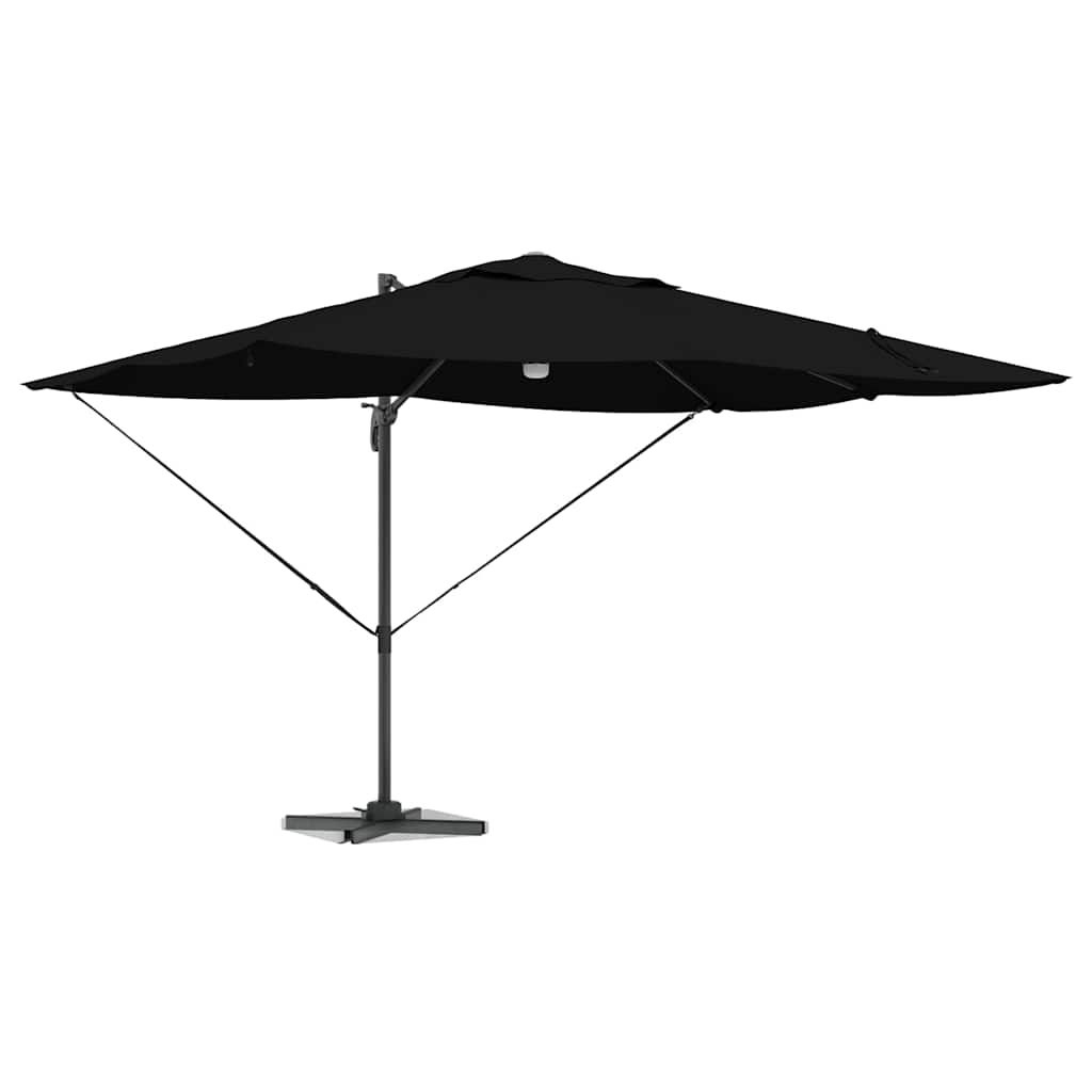 Ombrellone Nero 351 x 250 x 253 cm Poliestere e Alluminio