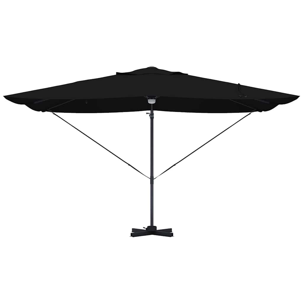 Ombrellone Nero 351 x 250 x 253 cm Poliestere e Alluminio