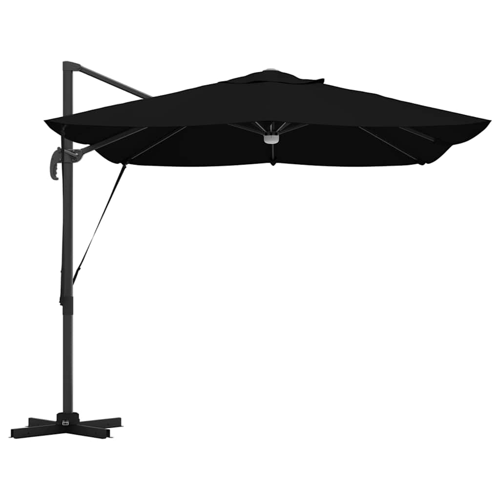 Ombrellone Nero 351 x 250 x 253 cm Poliestere e Alluminio