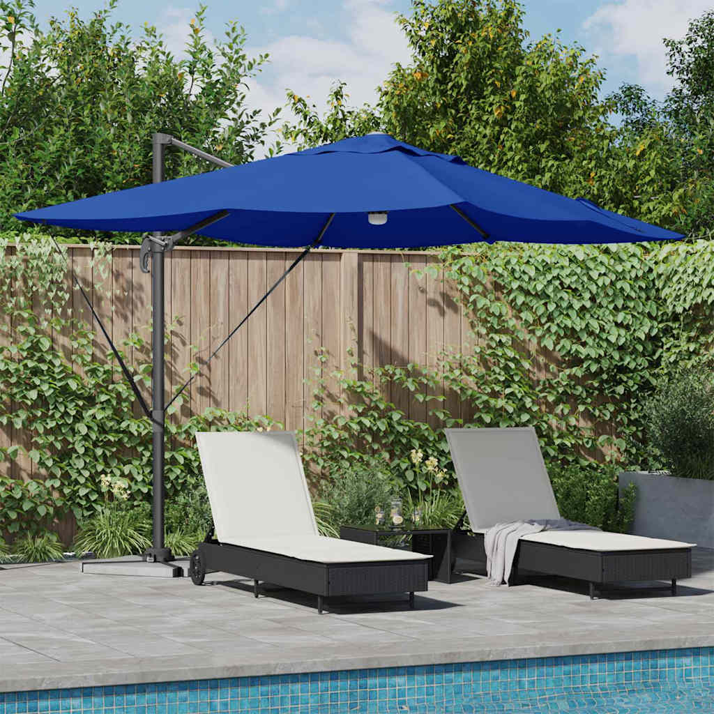 Ombrellone 351 x 250 x 253 cm Poliestere e Alluminio Azzurro