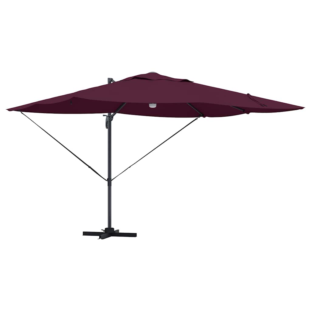 Ombrellone Rosso Bordeaux 351 x 250 x 253 cm