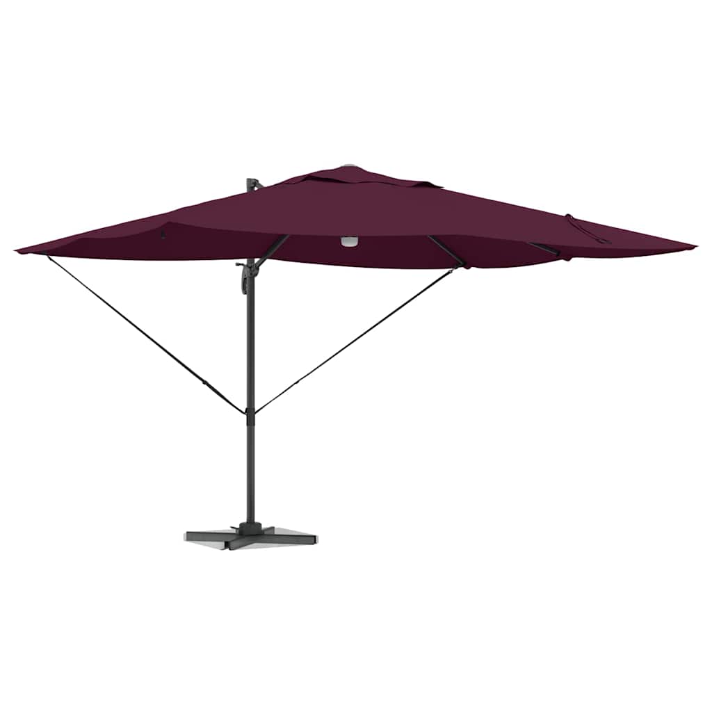 Ombrellone Rosso Bordeaux 351 x 250 x 253 cm