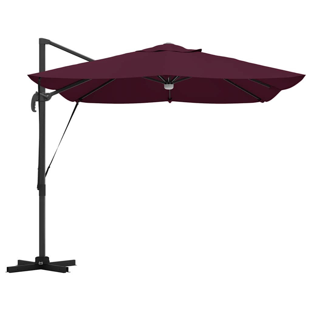 Ombrellone Rosso Bordeaux 351 x 250 x 253 cm