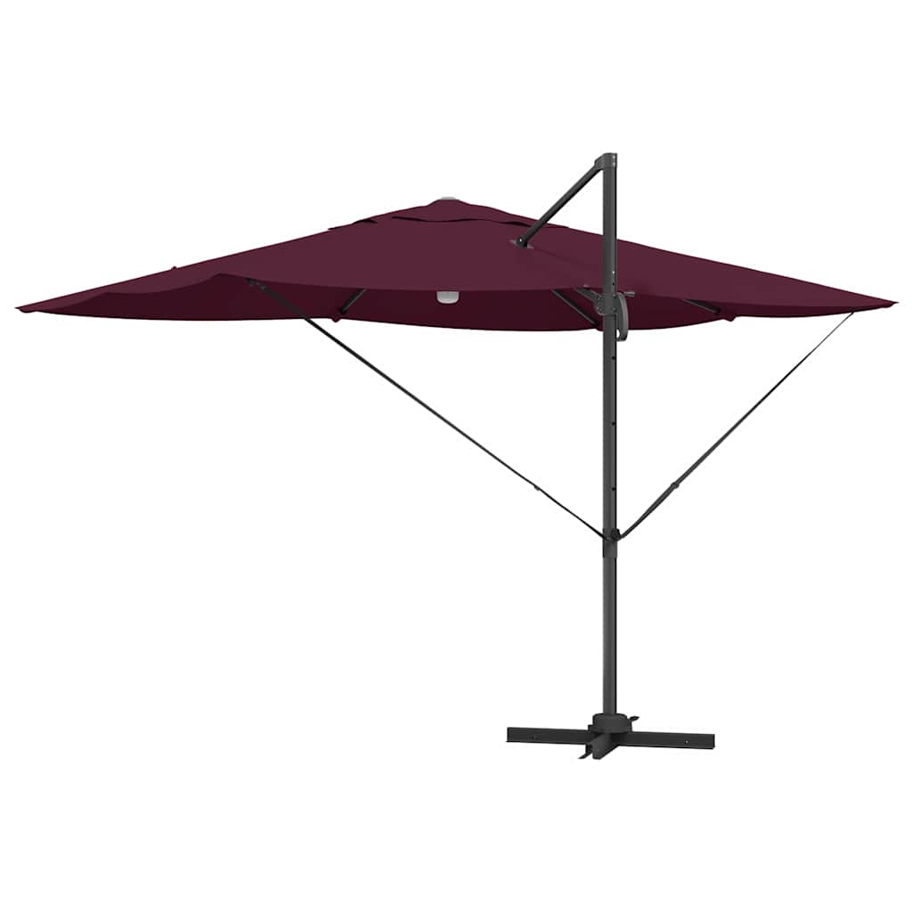 Ombrellone Rosso Bordeaux 351 x 250 x 253 cm
