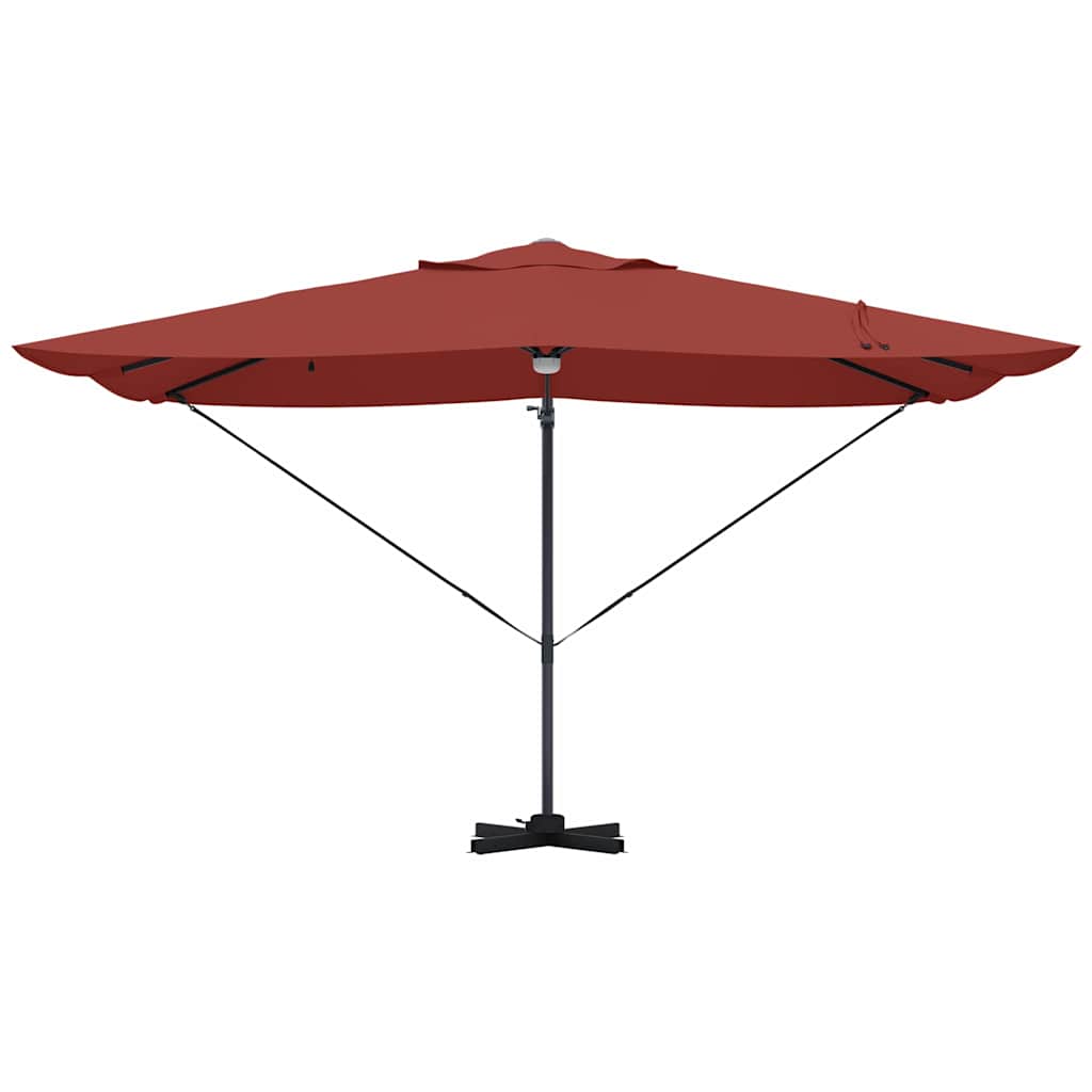 Ombrellone Terracotta 351 x 250 x 253 cm Poliestere e Alluminio