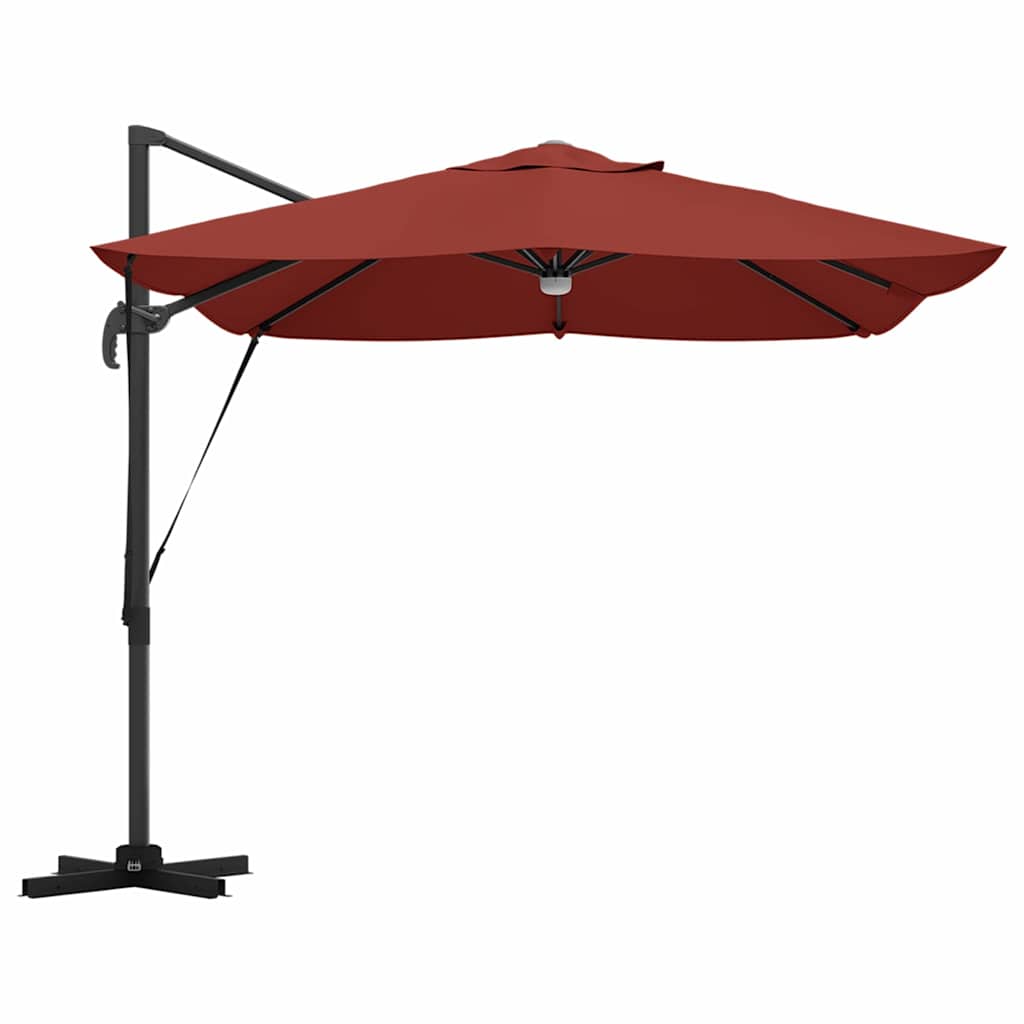 Ombrellone Terracotta 351 x 250 x 253 cm Poliestere e Alluminio