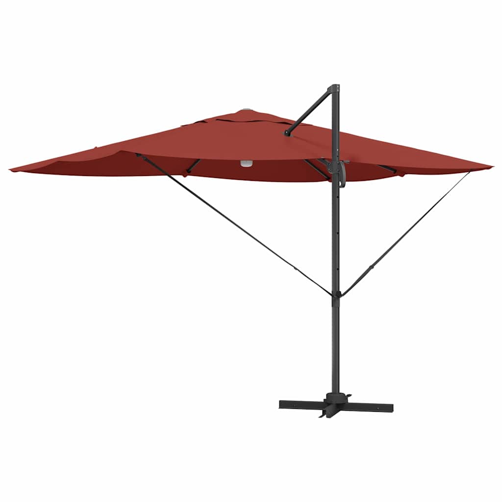 Ombrellone Terracotta 351 x 250 x 253 cm Poliestere e Alluminio