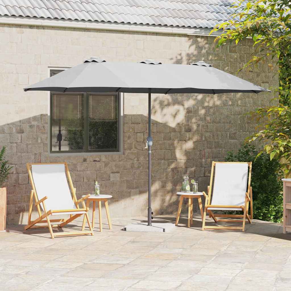 Ombrello da giardino 370 x 197 x 239 cm Poliestere e Alluminio