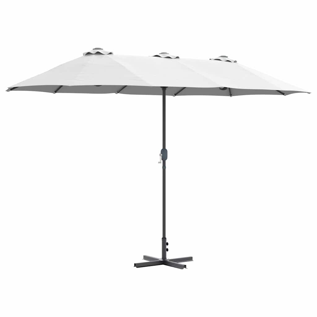 Ombrello da giardino 370 x 197 x 239 cm Poliestere e Alluminio