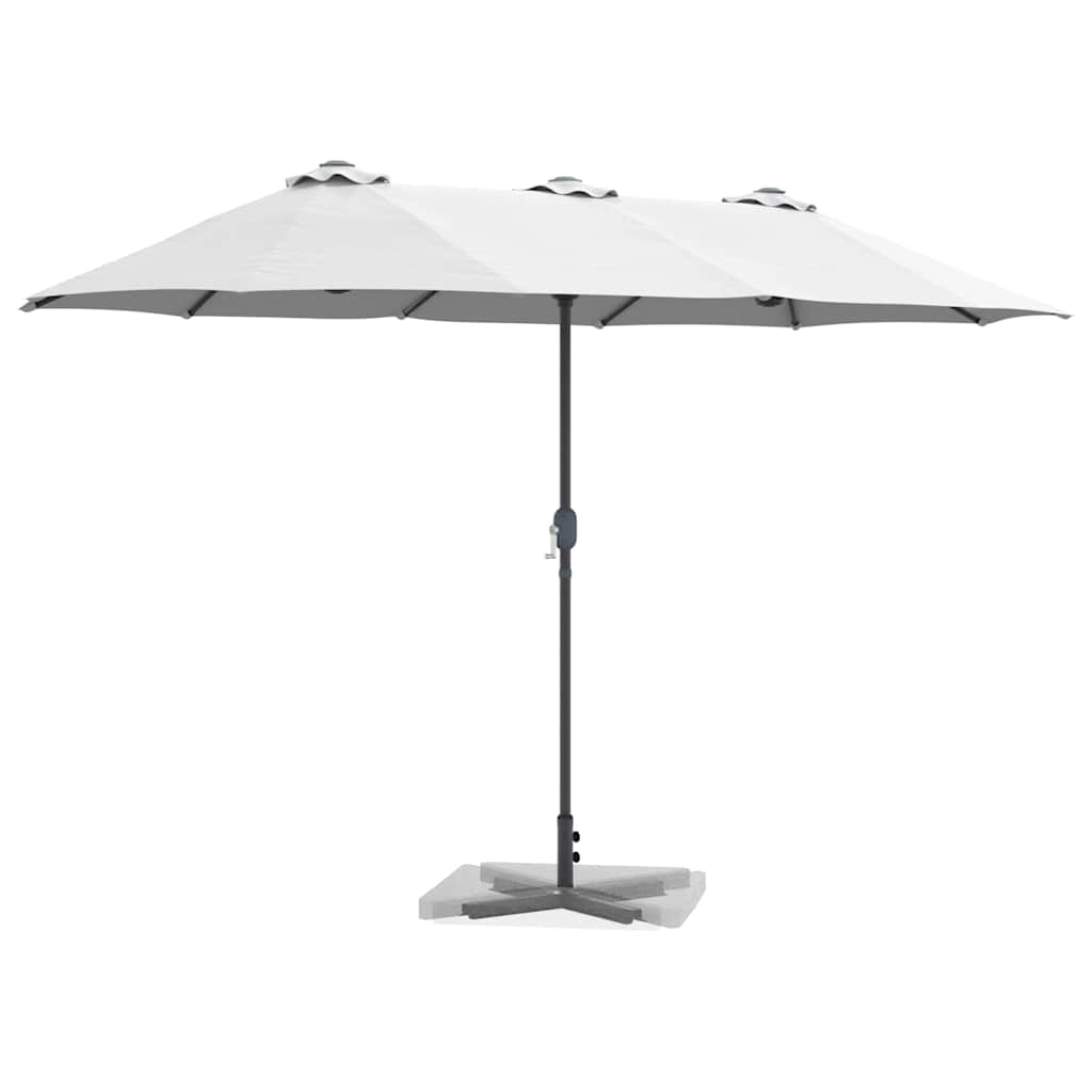 Ombrello da giardino 370 x 197 x 239 cm Poliestere e Alluminio