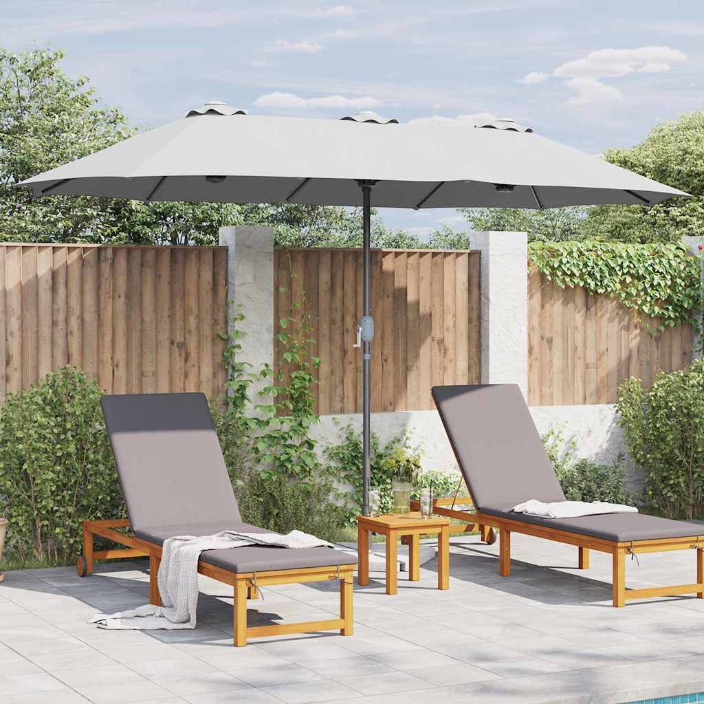 Ombrello da giardino 370 x 197 x 239 cm Poliestere e Alluminio