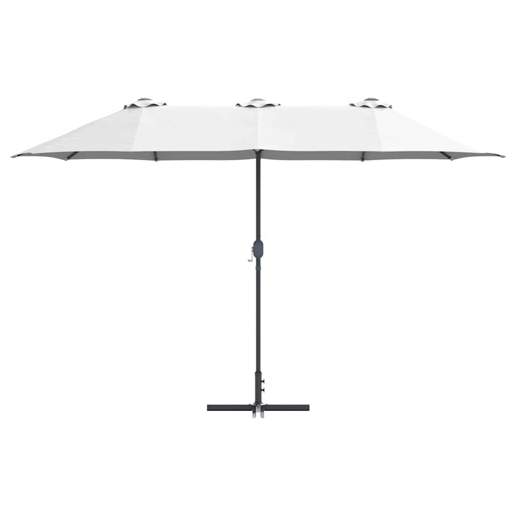 Ombrello da giardino 370 x 197 x 239 cm Poliestere e Alluminio