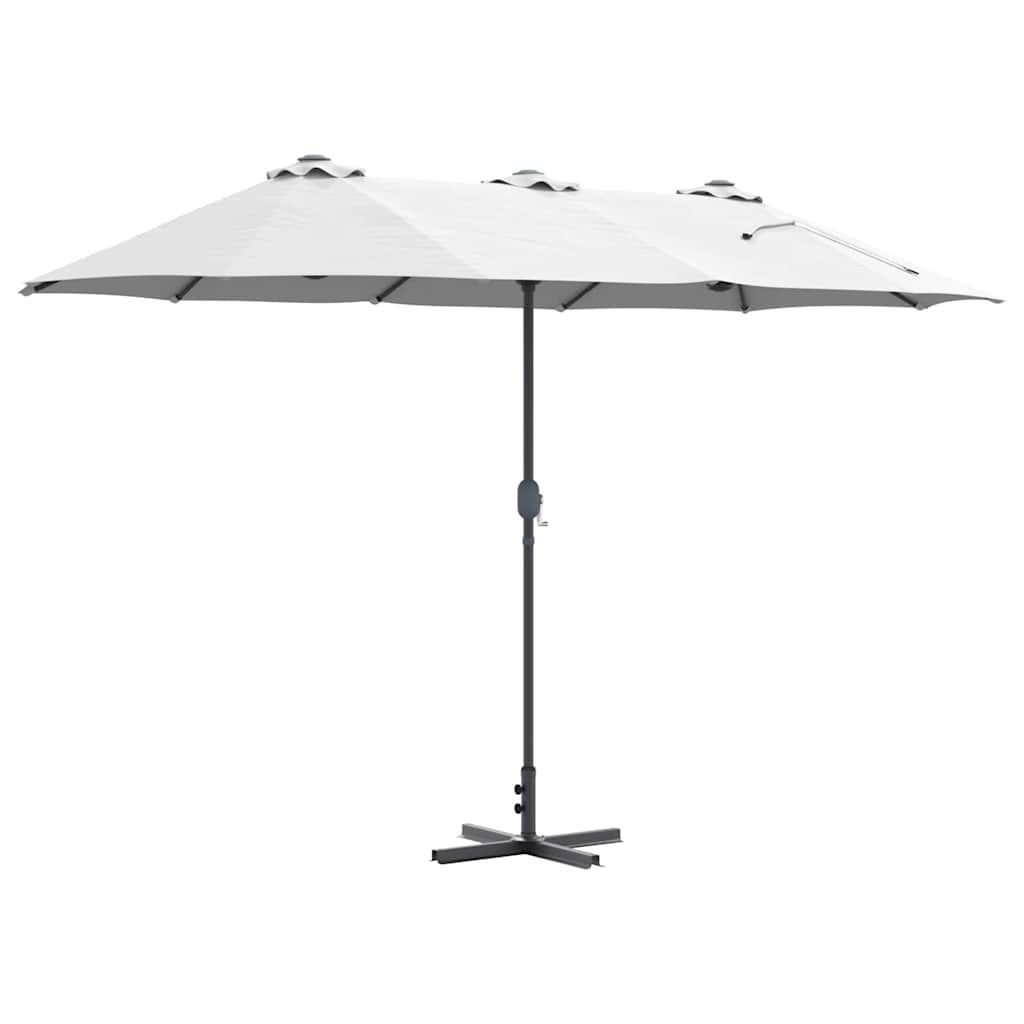 Ombrello da giardino 370 x 197 x 239 cm Poliestere e Alluminio