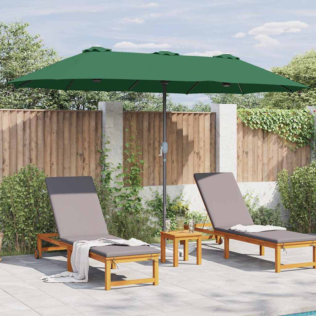 Ombrello da giardino 370 x 197 x 239 cm Poliestere e Alluminio