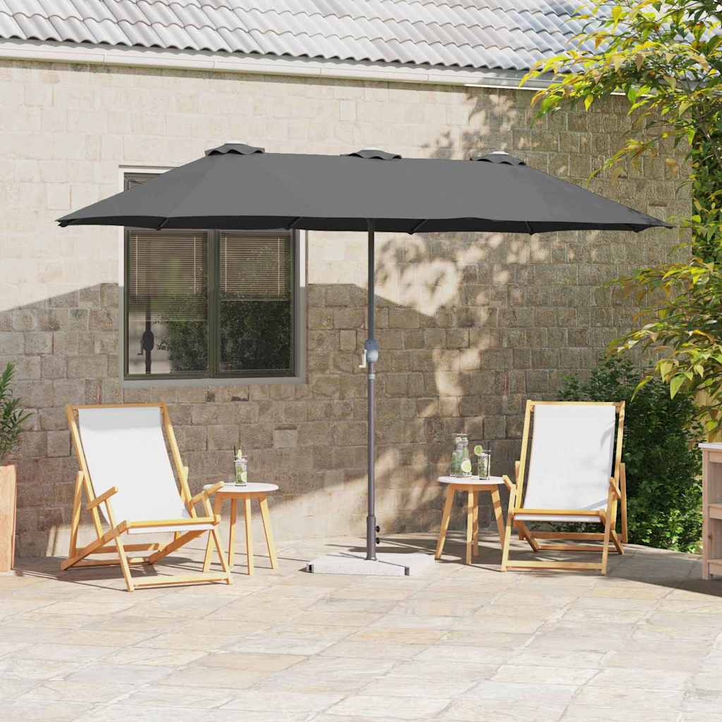 Ombrello da giardino 370 x 197 x 239 cm Poliestere e Alluminio